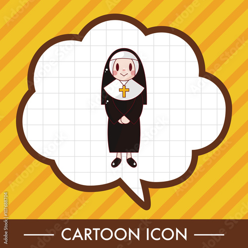 pastor and nun theme elements
