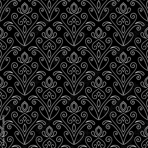 Abstract seamless hand drawn pattern.