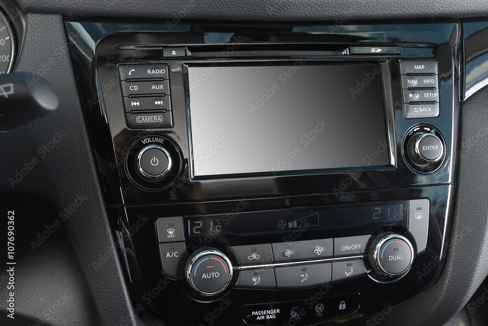 control panel  of  car