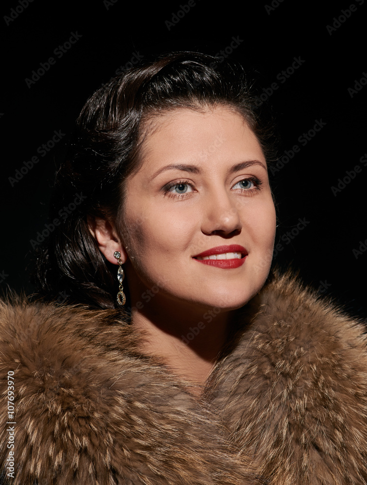 luxurious woman portrait close luxurious woman portrait close