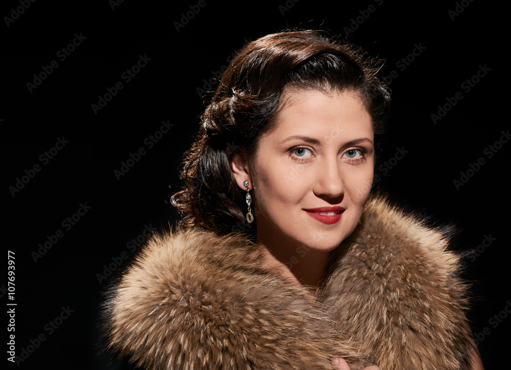 smiling beauty and glamorous woman smiling beauty and glamorous woman