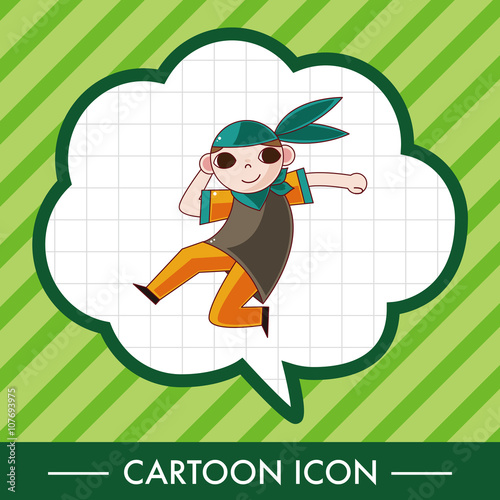 hip hop dancer theme elements