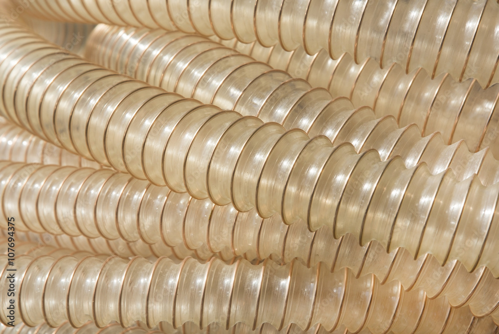 Obraz premium background of plastic corrugated hose