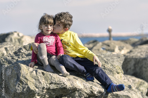 Fotografía fratello e sorella