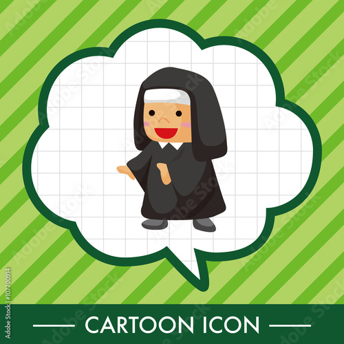 pastor and nun theme elements