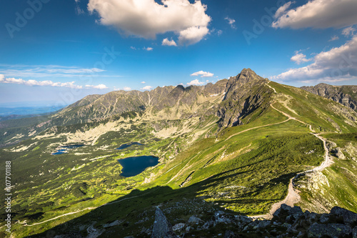 Tatra Mountain, Poland, view to Valley Gasienicowa, Swinica moun