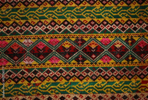 vintage cotton fabric texture background, Thai style