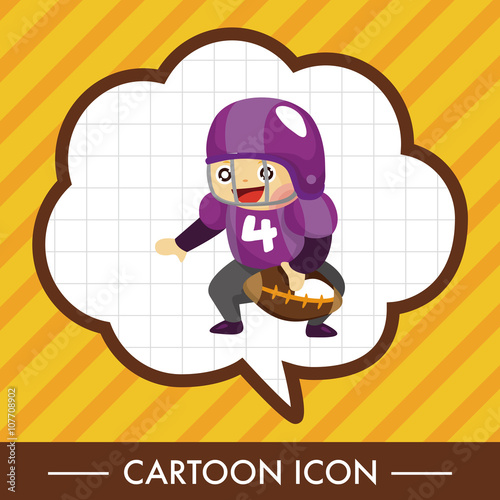 football player theme elements