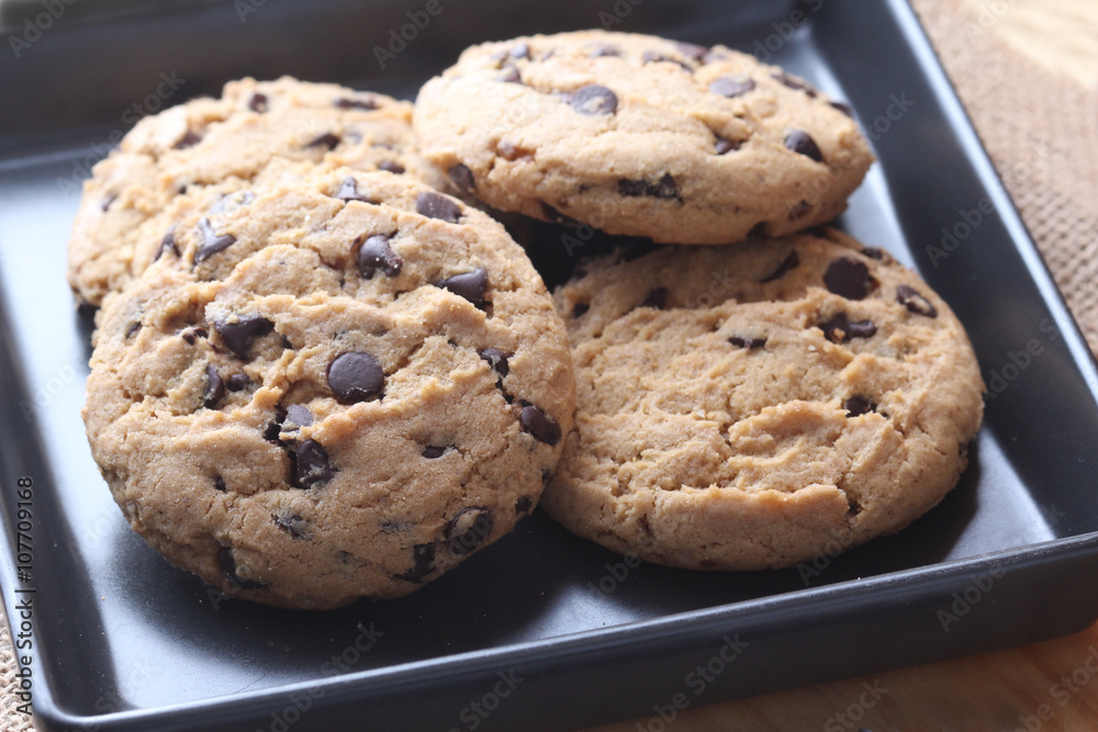 Homemade Double Chocolate Chip Cookies Homemade Double Chocolate Chip Cookies