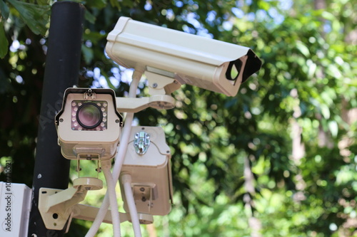 Canvas Print CCTV in park