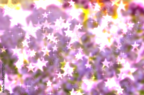 Abstract heart bokeh bright background