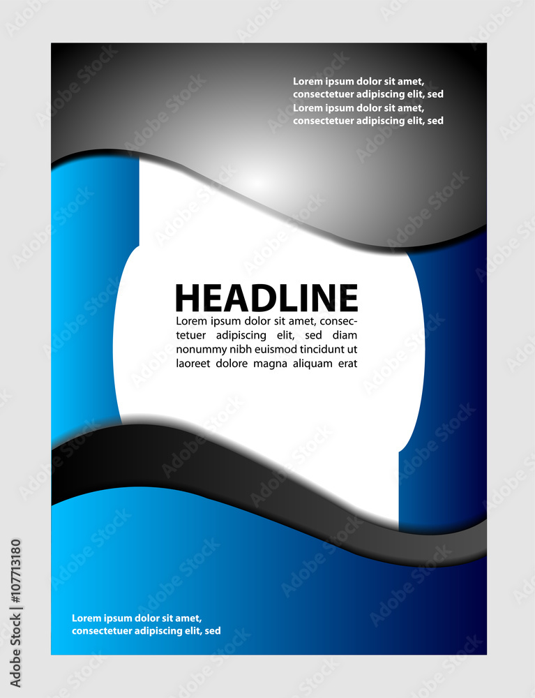 Naklejka premium brochure flyer design 