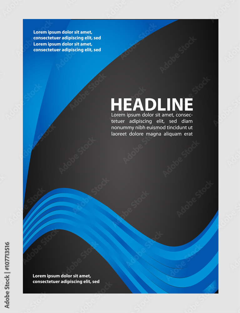 Naklejka premium elegant business brochure flyer design 