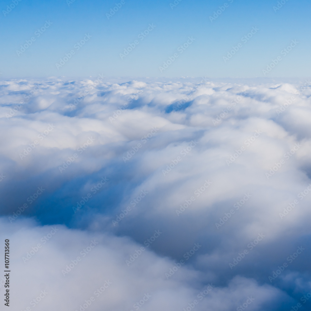 Clouds. view from the window of an airplane. cloudscape scenery Clouds. view from the window of an airplane. cloudscape scenery