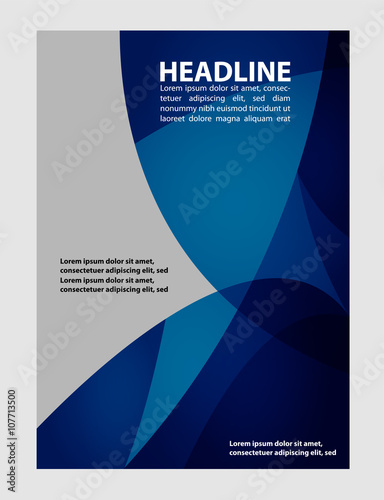 Brochure Flyer design vector template
