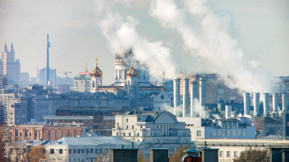 aerial view on Cathedral of Christ the Saviour, Moscow, Russia aerial view on Cathedral of Christ the Saviour, Moscow, Russia