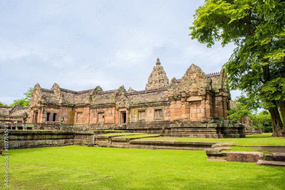 Phanom Rung Historical Park is Castle Rock old Architecture about a thousand years ago at Buriram Province,Thailand