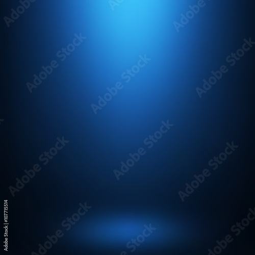 Abstract blue gradient background. Used as background for product display - Vector