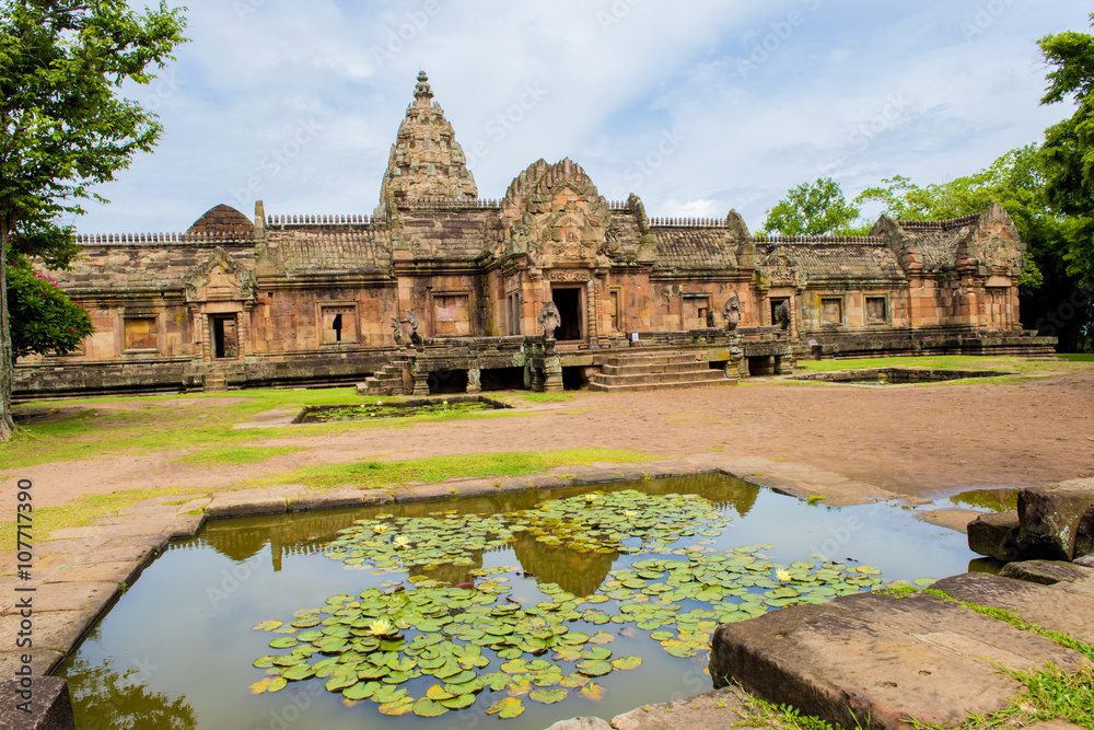 Phanom Rung Historical Park is Castle Rock old Architecture about a thousand years ago at Buriram Province,Thailand