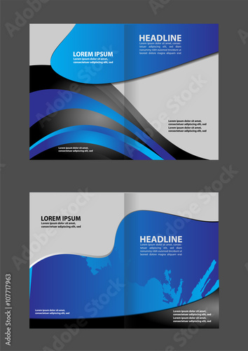 Vector brochure template design
