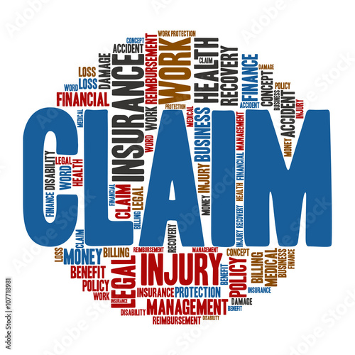 Claim ,Word cloud art  background