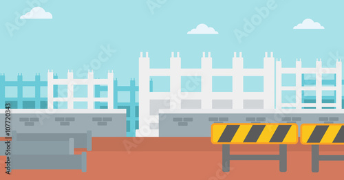 Background of construction site.