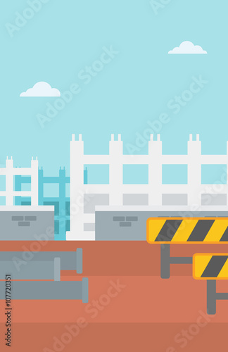 Background of construction site.