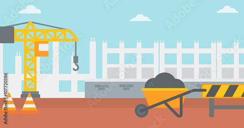Background of construction site.