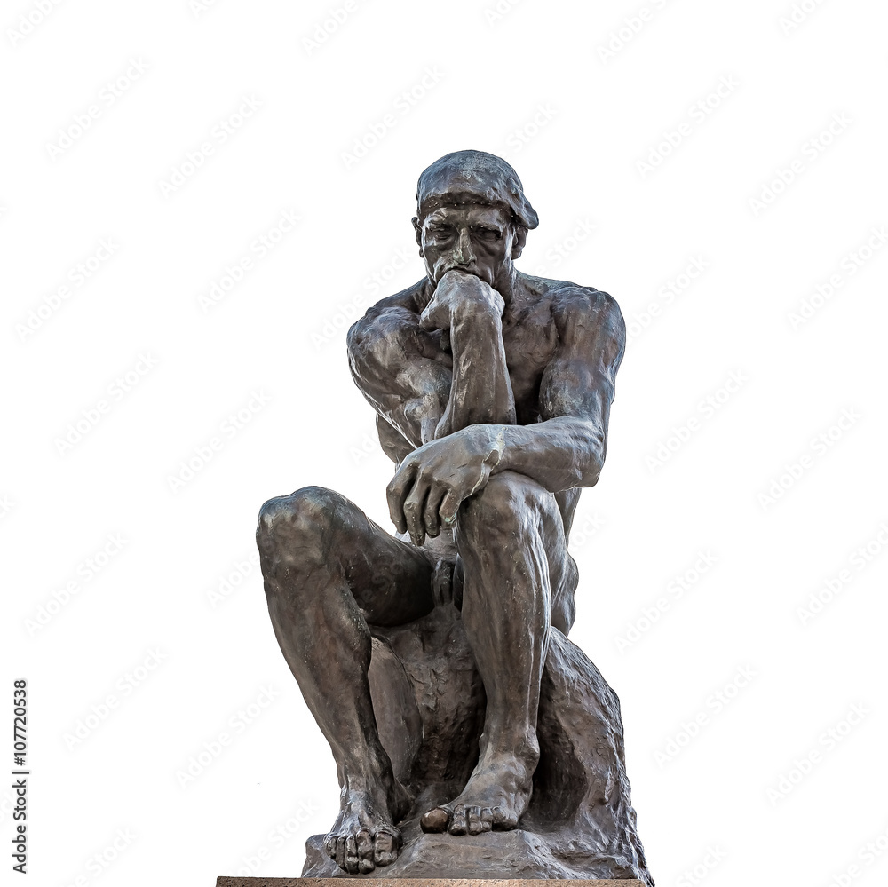 Naklejka premium Auguste Rodin Rzeźba Myśliciel