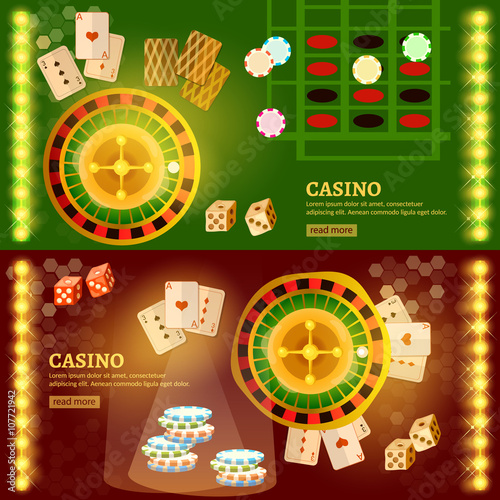Casino banner slots play roulette poker game playing cards