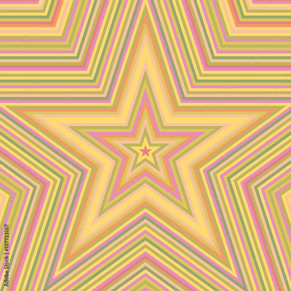 Star striped colorful abstract background. Vector Illustration