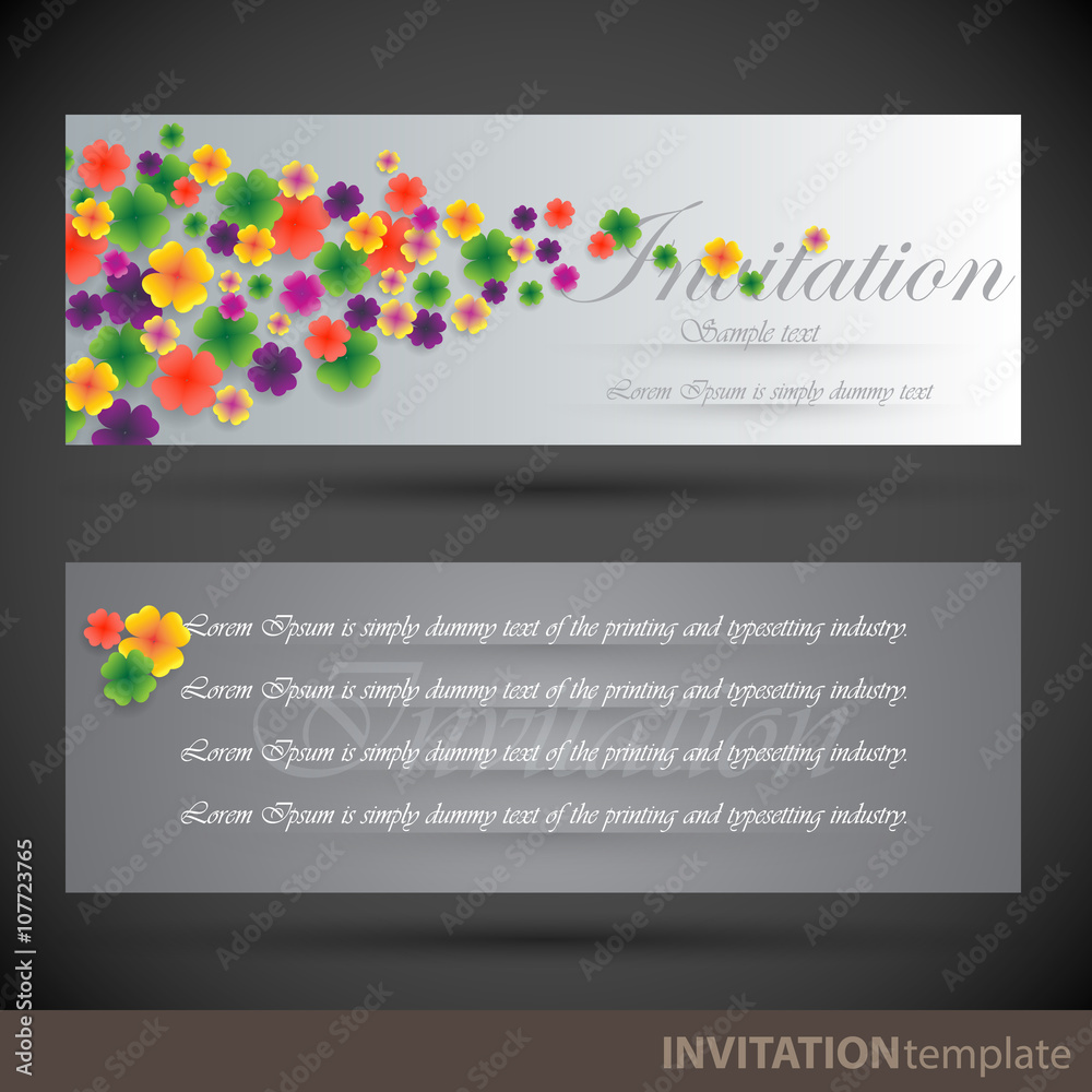 Concept graphic for invitation template