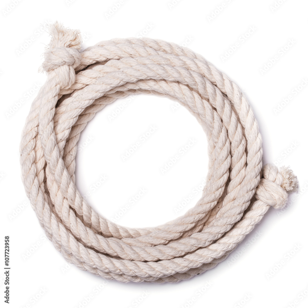 Gold Rope Isolated On White Stock Photo, Picture and Royalty Free Image.  Image 12306997.