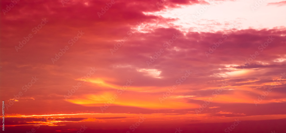 Fototapeta premium Colorful sunset