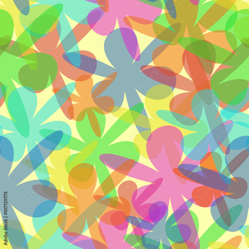 Abstract seamless colorful blots background on light yellow. Abstract seamless colorful blots background on light yellow.