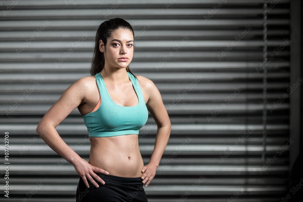 Fototapeta premium Portrait of fit woman 