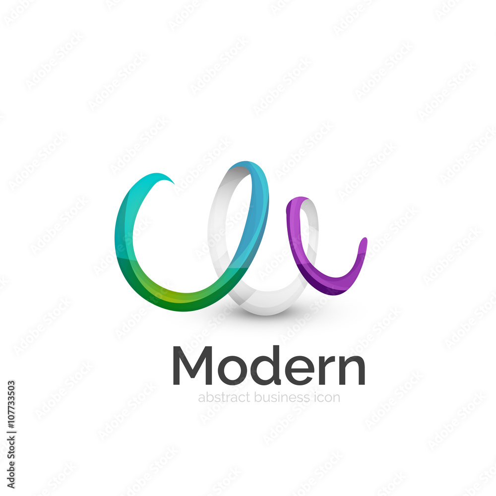 Vector ribbon logo Vector ribbon logo