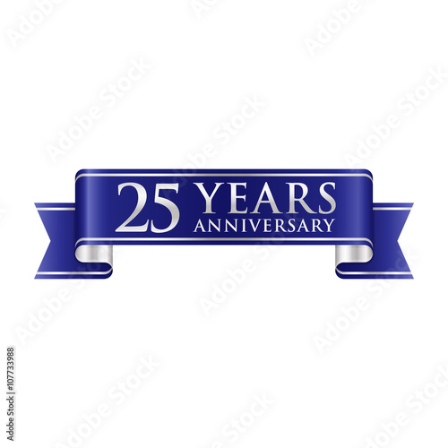 Silver Age Anniversary Logo Vector Years 25