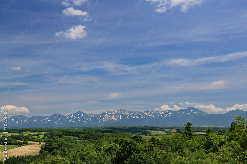 Obraz premium beautiful view of hokkaido japan