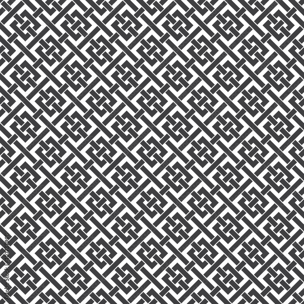 Seamless pattern of intersecting braided strips. Abstract Celtic ornament texture. Fashion geometric background for web or printing design. Swatches are attached. Seamless pattern of intersecting braided strips. Abstract Celtic ornament texture. Fashion geometric background for web or printing design. Swatches are attached.