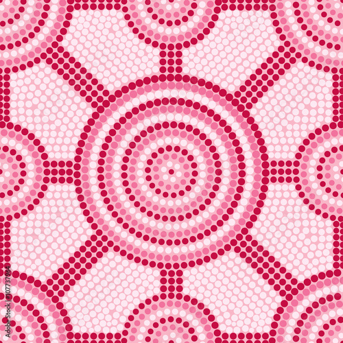 Abstract Aboriginal dot painting in vector format.