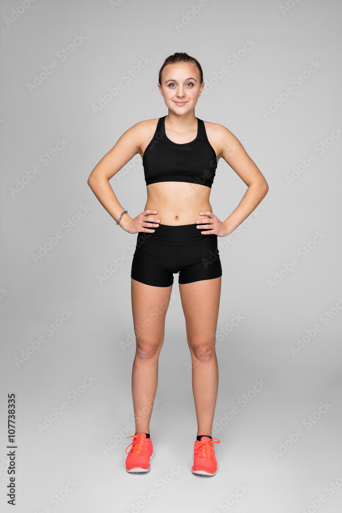Young caucasian track and field athlete portraits at studio Young caucasian track and field athlete portraits at studio