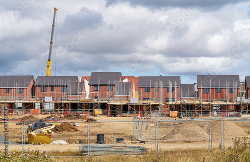 Obraz na płótnie Newly built homes w salonie