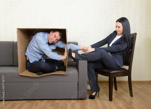 Psychotherapy - humorous concept photo