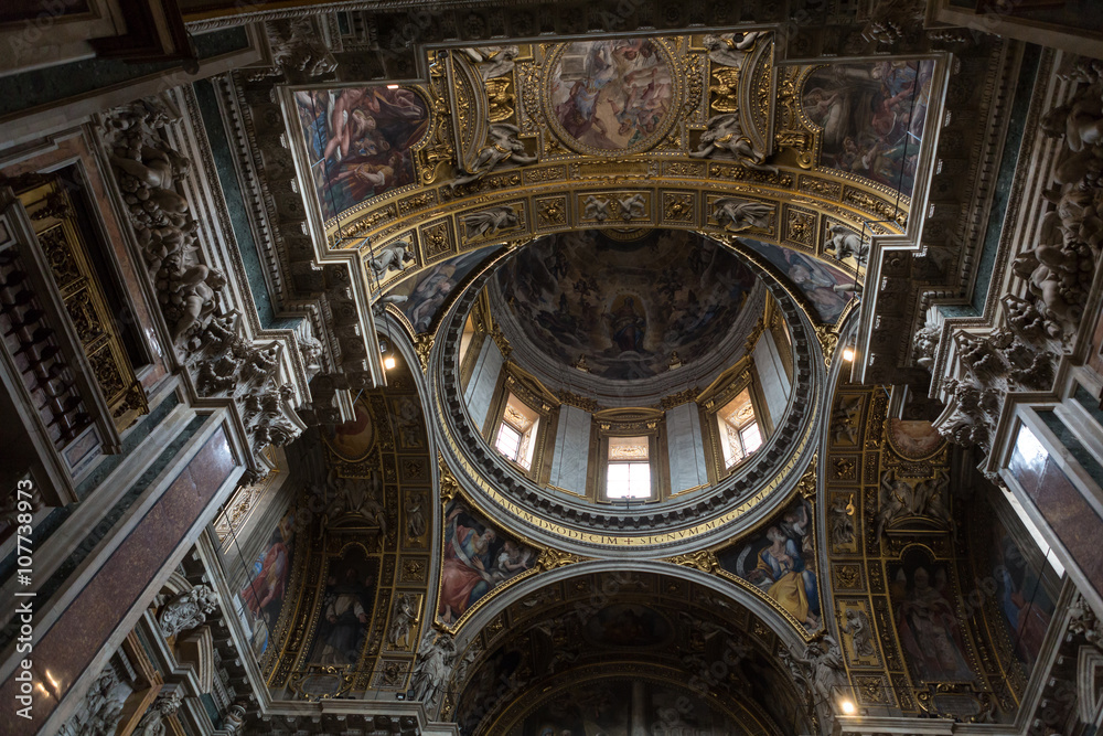  Interior of the Basilica Santa Maria Maggiore. The Borghese Chapel. Rome. Italy