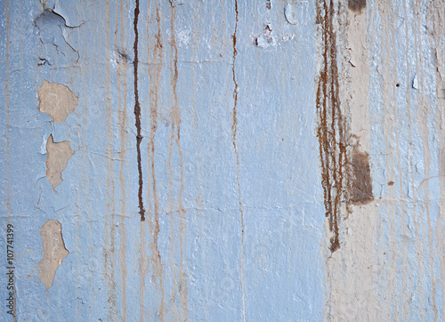 Texture of Dirty Wall with Peeling Old Oil Paint