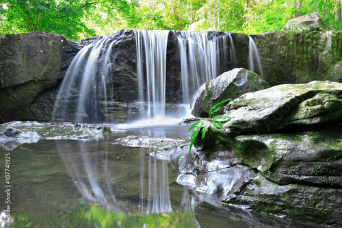 Obraz na płótnie beautiful water fall in thailand