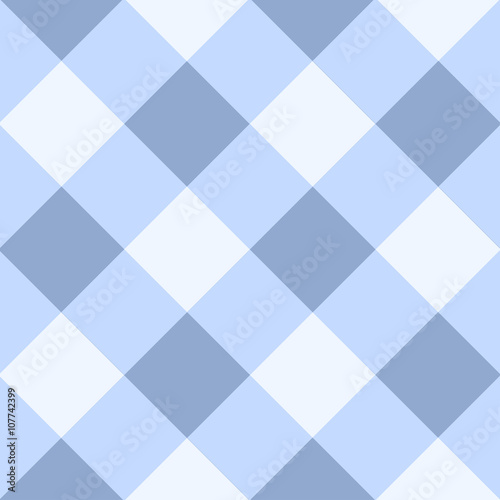 Blue Serenity White Diamond Chessboard Background Vector Illustration