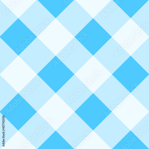 Blue White Diamond Chessboard Background Vector Illustration