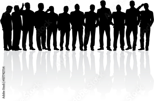 Business people. Silhouettes conceptual.